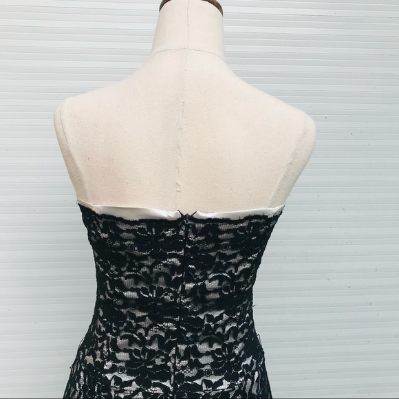 LILI Black Lace Dress Event Formal Evening Size 10 Designer Made In Australia - Picture 5 of 9